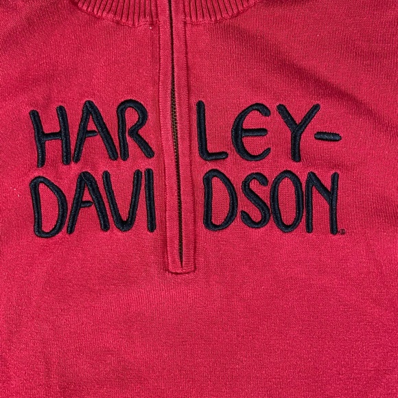 Women’s Harley Davidson 1/4 Zip Sweater Size 2XL - Picture 3 of 5